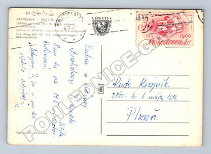 Pohlednice Slovensko Bratislava hrad 1966 (M34146)