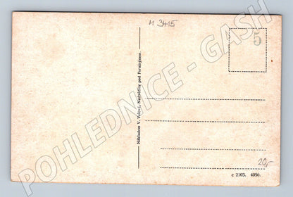 Pohlednice Hrad Pecka výhled přes údolí (M3415)