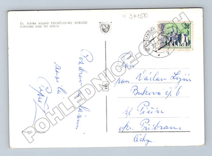 Slovensko Trenčianske Teplice Liečebný dom Tři srdcia 194X (M34150)