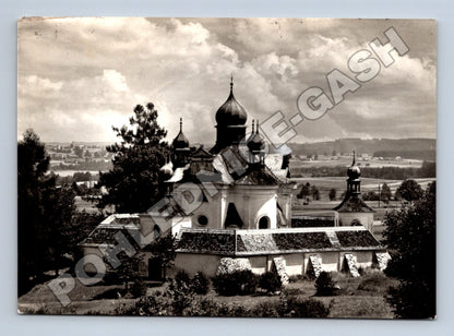 Pohlednice Trhové Sviny Svatá Trojice kostel 1973 (M34153)