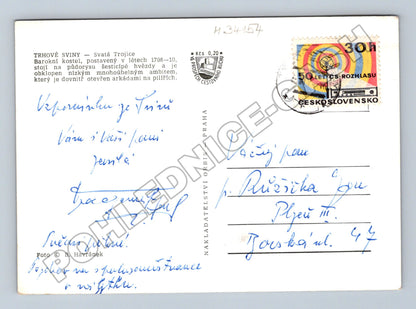 Pohlednice Trhové Sviny Svatá Trojice 1973 (M34154)