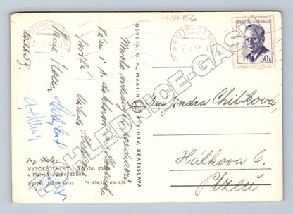 Pohlednice Slovensko Vysoké Tatry Téryho chata 1959 (M34156)