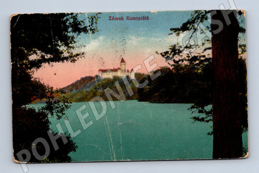 Pohlednice Konopiště zámek 1921 (M3416)