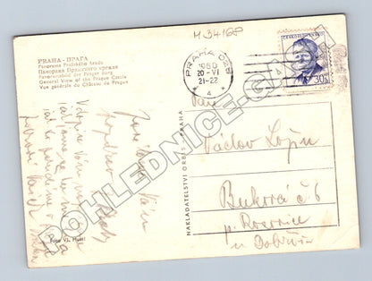 Pohlednice Praha panorama Pražského hradu 1960 (M34168)
