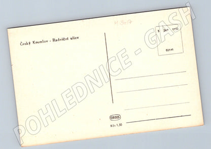 Pohlednice Český Krumlov Radniční ulice Orbis (M3417)