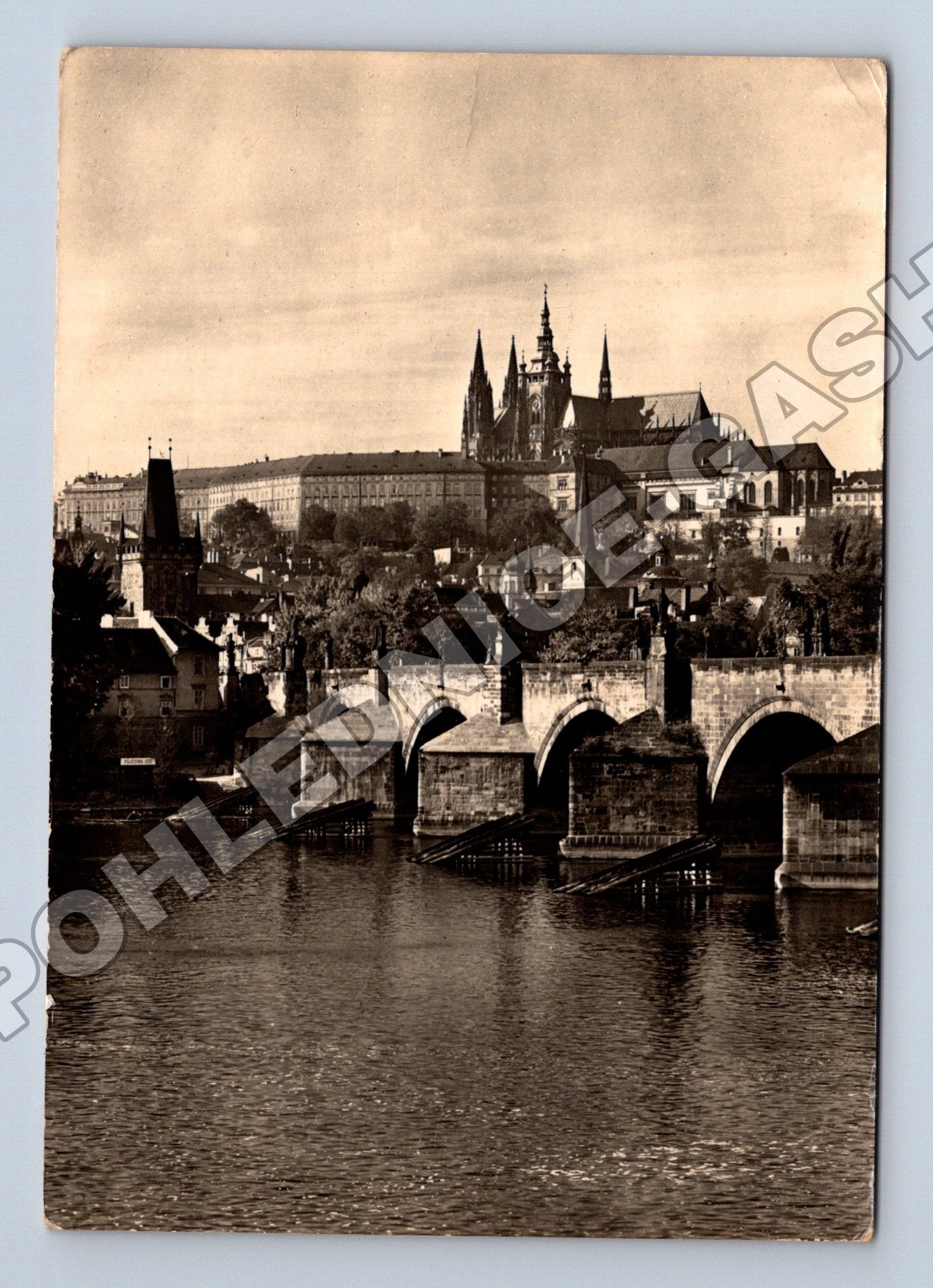 Pohlednice Praha Karlův most Hrad 1963 (M34174)