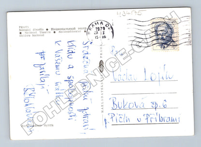 Pohlednice Praha Národní divadlo most 1979 (M34175)