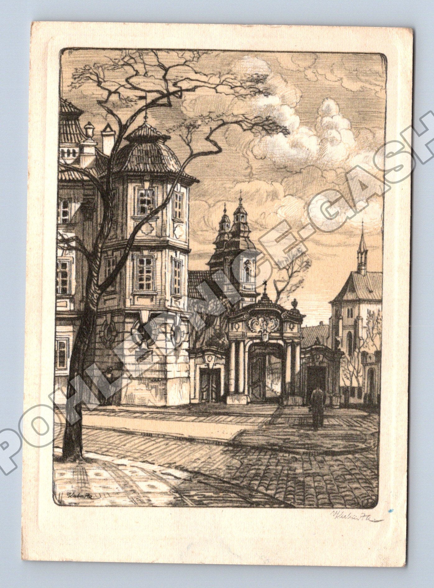 Pohlednice Praha městská veduta (M34176)