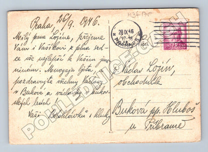 Pohlednice Praha městský motiv 1946 (M34178)