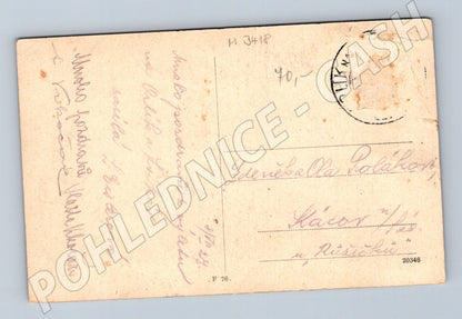 Pohlednice Orlík zámek nad řekou (M3418)