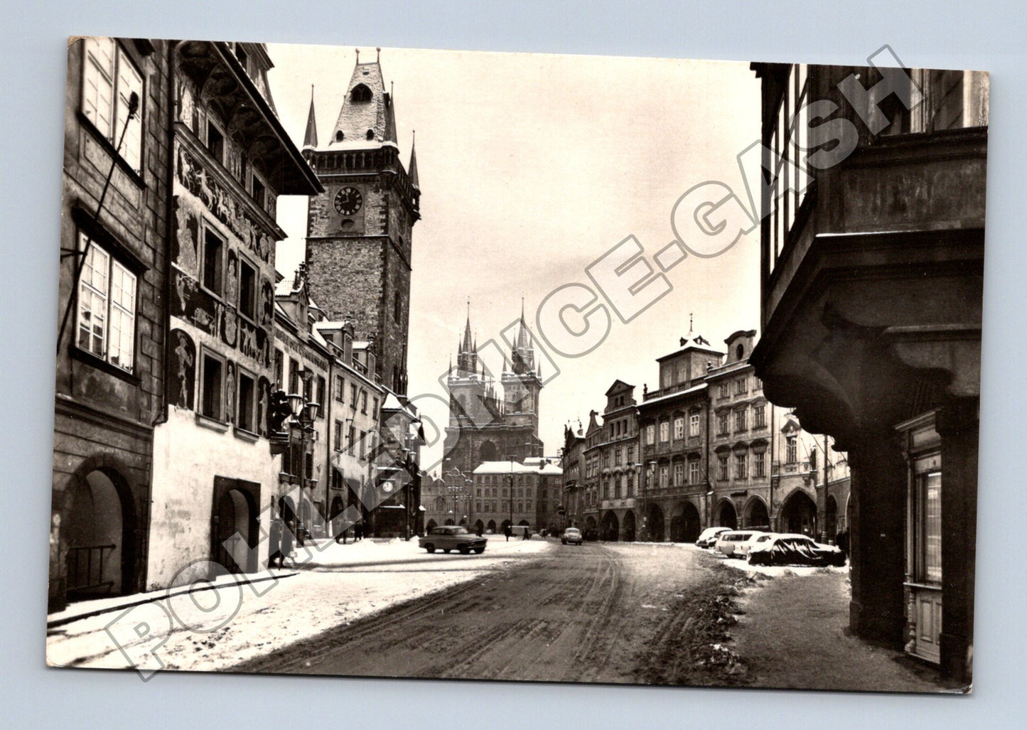 Pohlednice Praha Staroměstské náměstí Vánoční pozdrav 1960s (M34180)