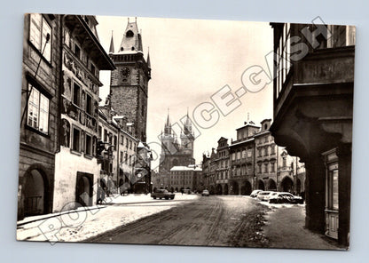 Pohlednice Praha Staroměstské náměstí Vánoční pozdrav 1960s (M34180)