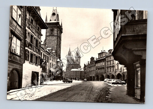 Pohlednice Praha Staroměstské náměstí Vánoční pozdrav 1960s (M34180)