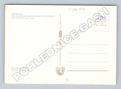 Pohlednice Gottwaldov záběry města 1971 (M34194)