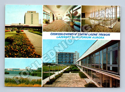 Pohlednice Třeboň lázně Sanatorium Aurora 1986 (M34196)