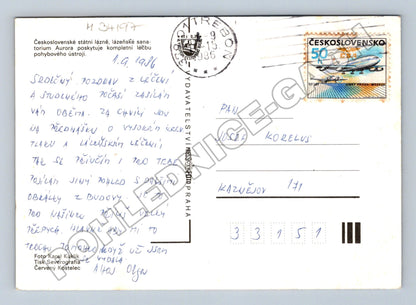 Pohlednice Třeboň Sanatorium Aurora 1986 (M34197)