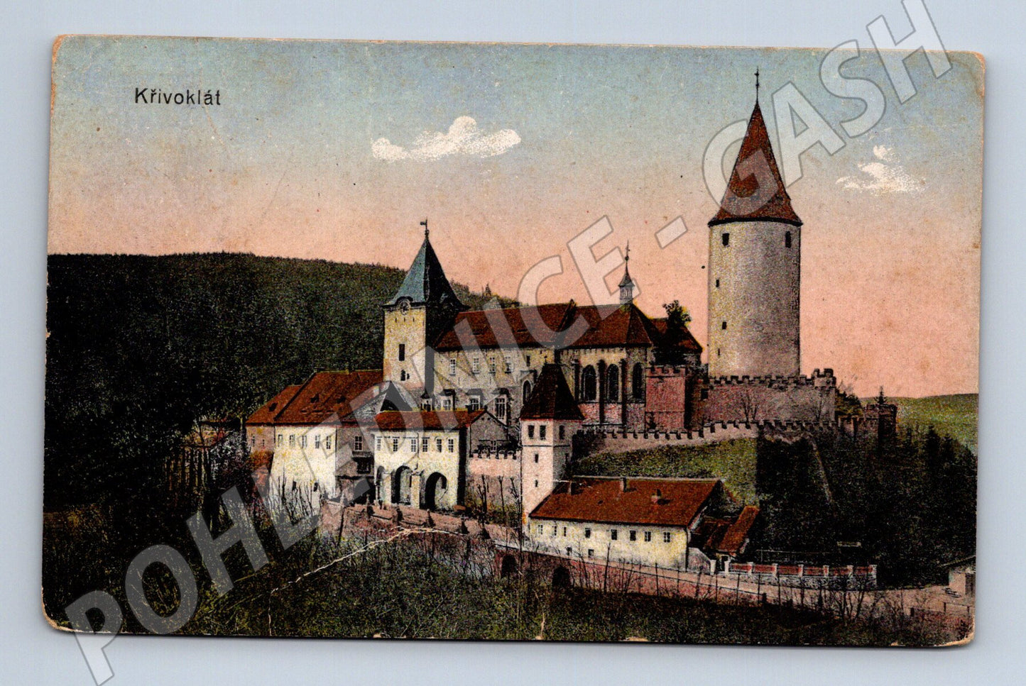 Pohlednice Křivoklát historický motiv 1921 (M3420)