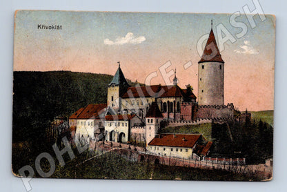 Pohlednice Křivoklát historický motiv 1921 (M3420)