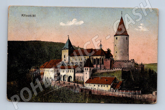 Pohlednice Křivoklát historický motiv 1921 (M3420)