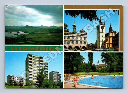 Pohlednice Litoměřice koláž pohledů 1986 (M34200)