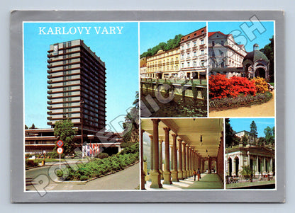 Pohlednice Karlovy Vary více motivů 1990 (M34209)