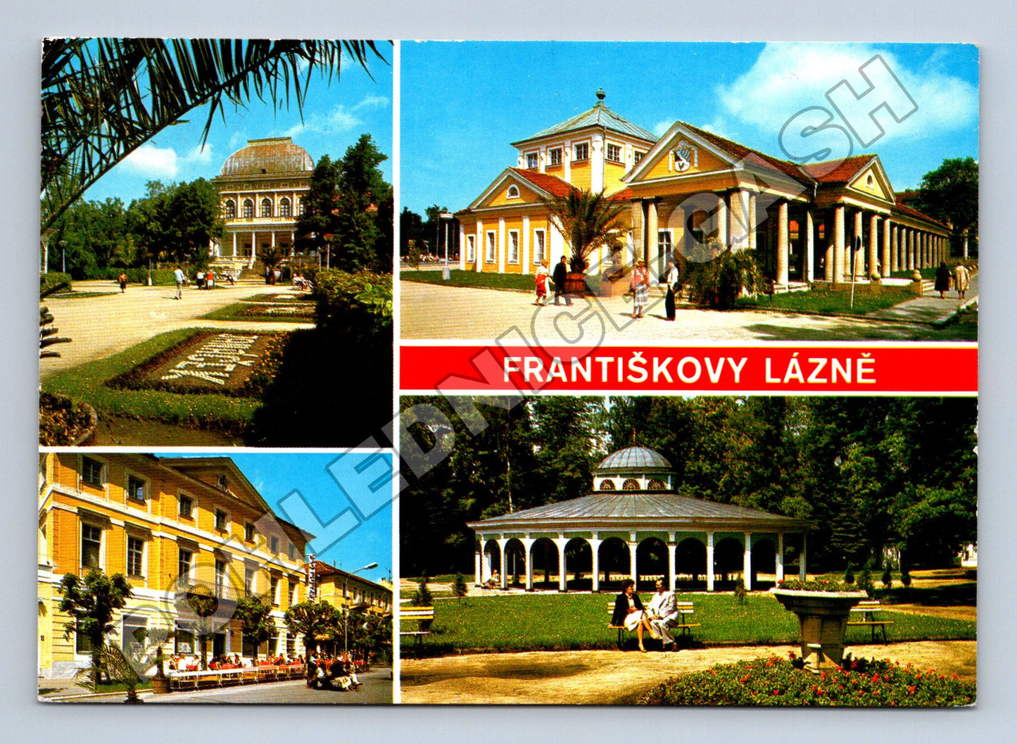 Pohlednice Frantiskovy Lázně více pohledů 1978 (M34212)