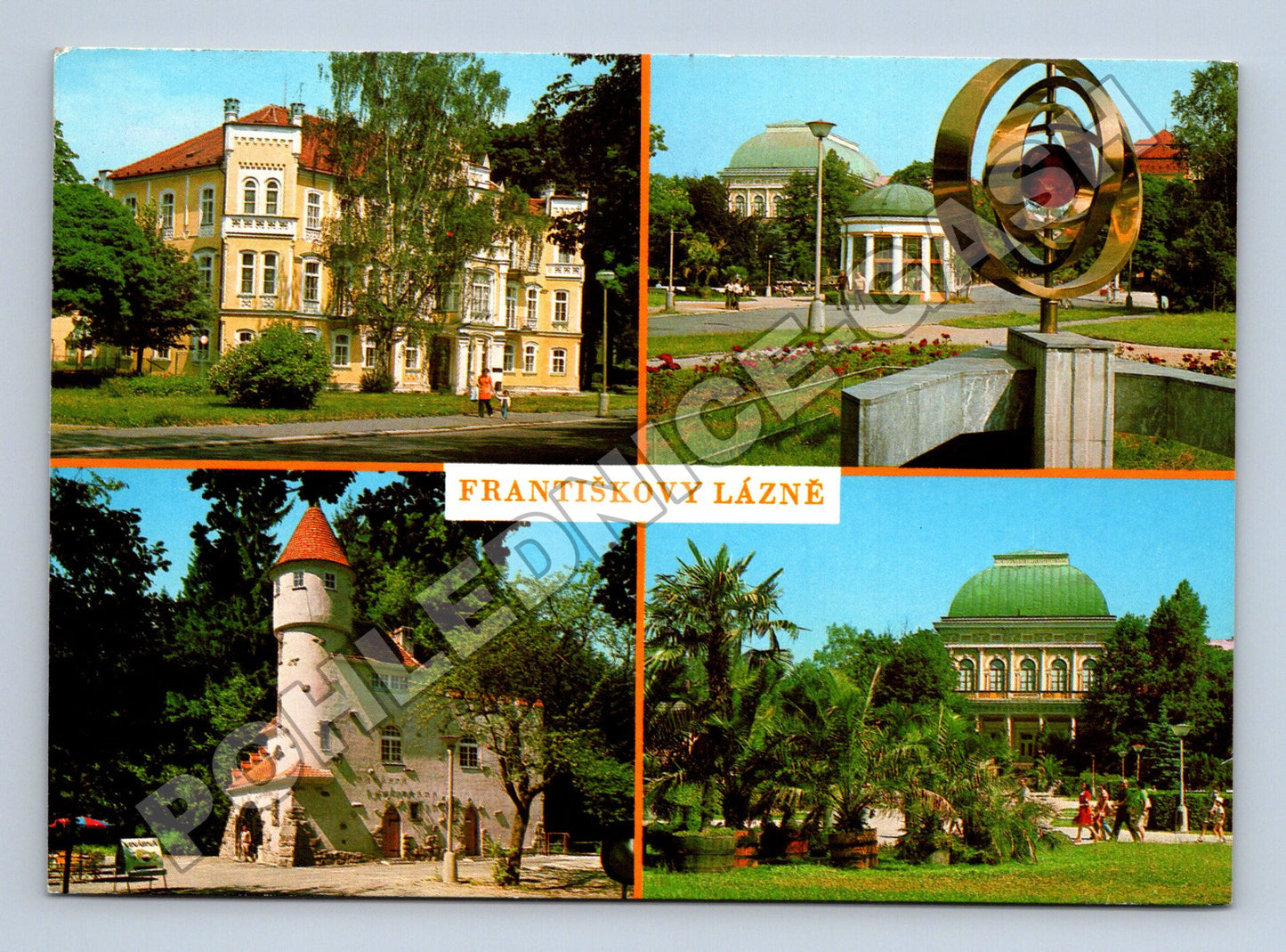 Pohlednice Frantiskovy Lazne ruzne zabery 1982 (M34213)