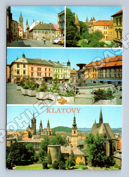 Pohlednice Klatovy koláž města 1987 (M34214)