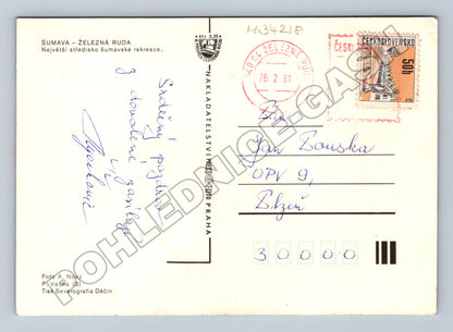 Pohlednice Železná Ruda Šumava 1981 (M34218)