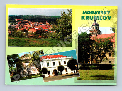 Pohlednice Moravský Krumlov koláž města 1999 (M34228)