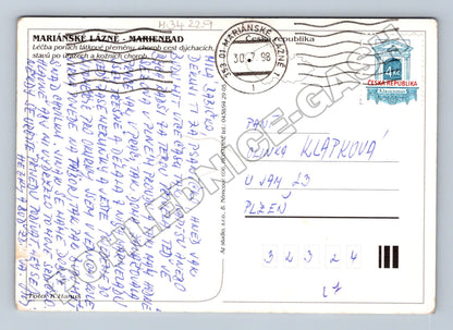 Pohlednice Mariánské Lázně multi-view 1998 (M34229)