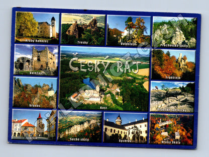 Pohlednice Český ráj multi-view hrady a skály (M34230)
