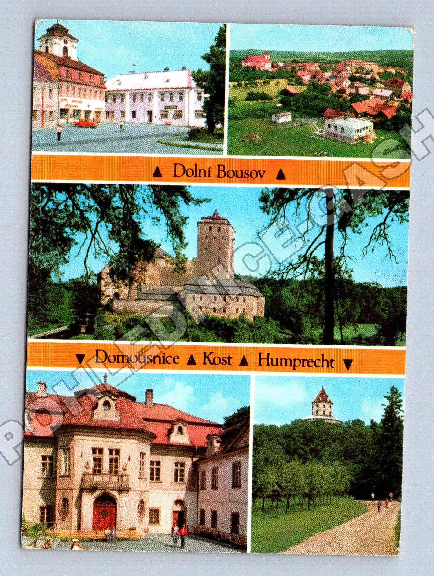 Pohlednice Dolní Bousov Kost Domousnice Humprecht 1988 (M34232)
