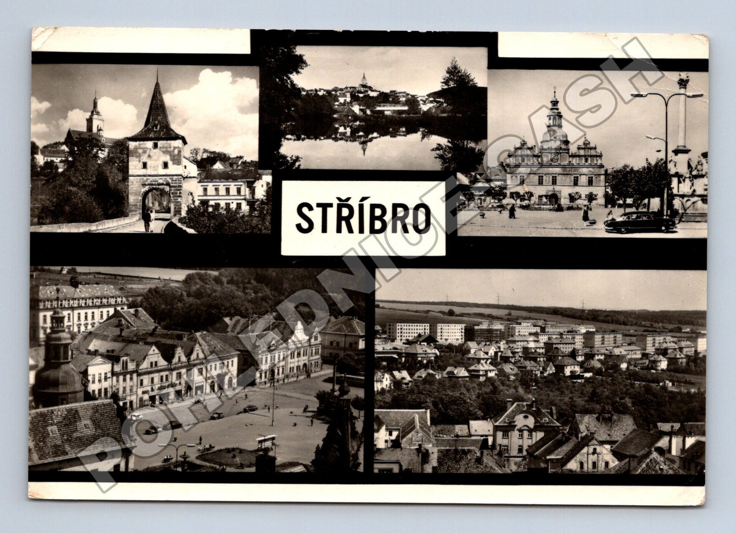 Pohlednice Stříbro více pohledů 1960 (M34246)