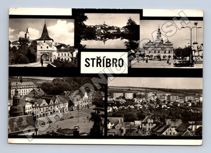 Pohlednice Stříbro více pohledů 1960 (M34246)