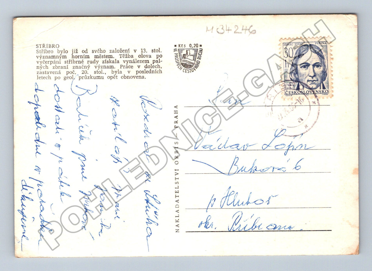Pohlednice Stříbro více pohledů 1960 (M34246)