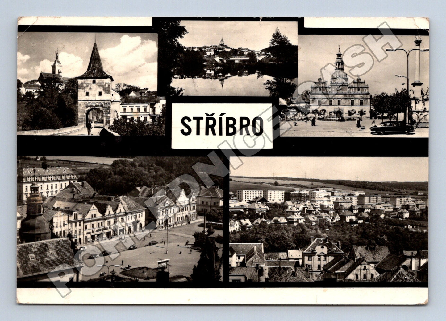 Pohlednice Stříbro multi-view cca 1960 (M34247)