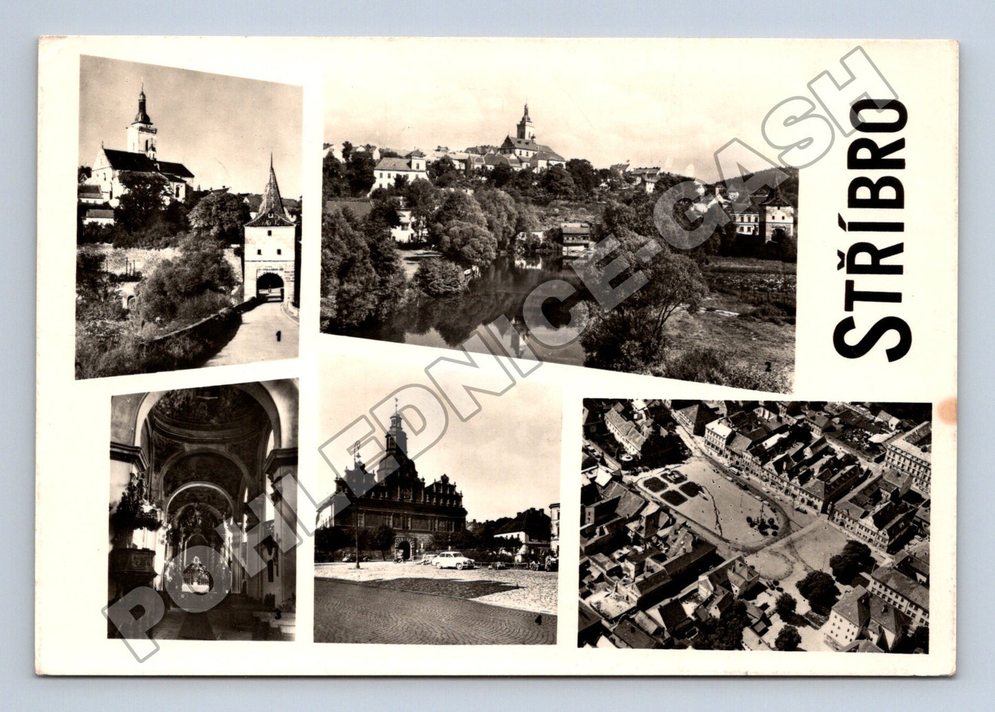 Pohlednice Stříbro více pohledů 196x (M34248)