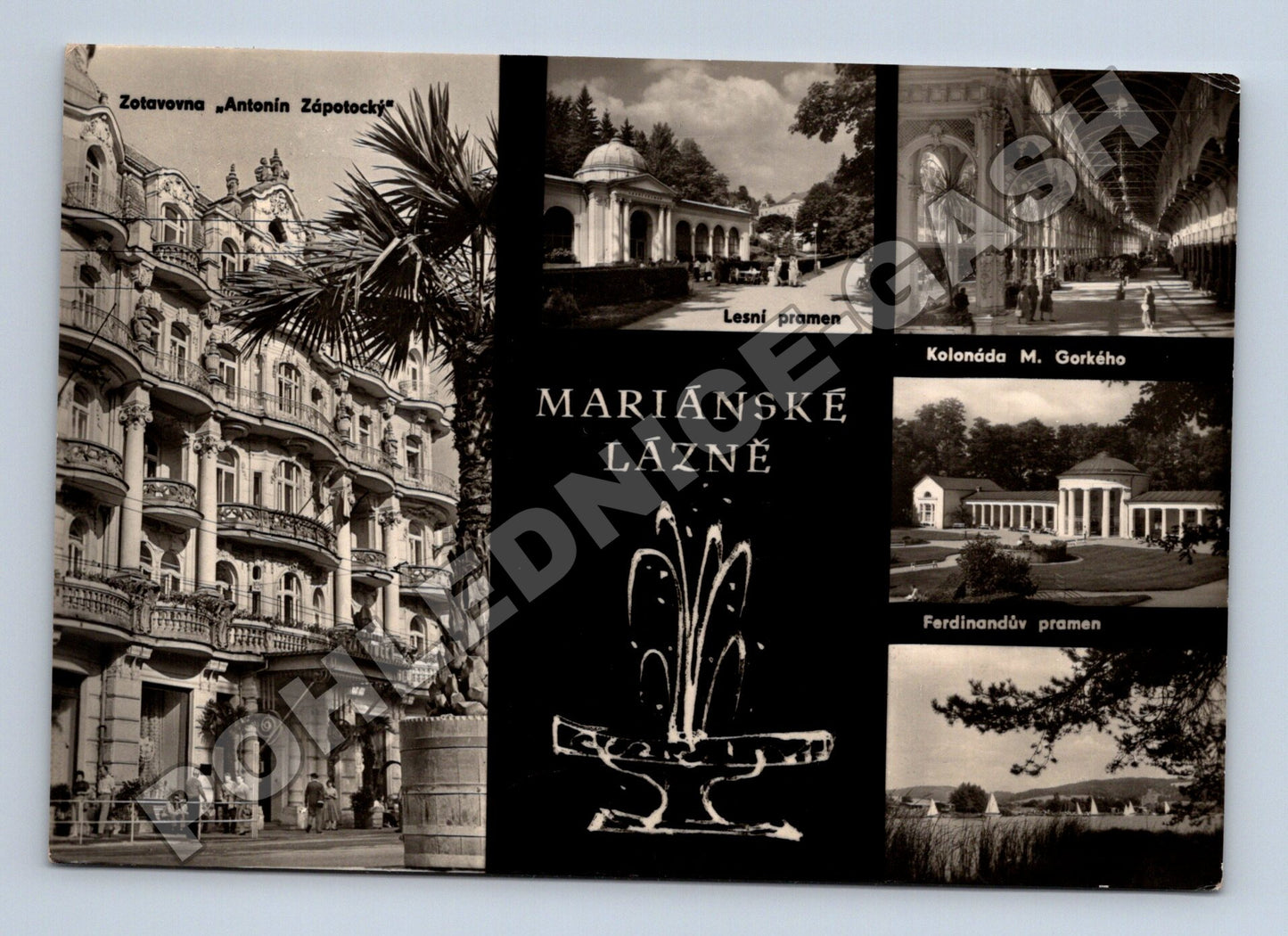 Pohlednice Mariánské Lázně památky 1966 (M34252)