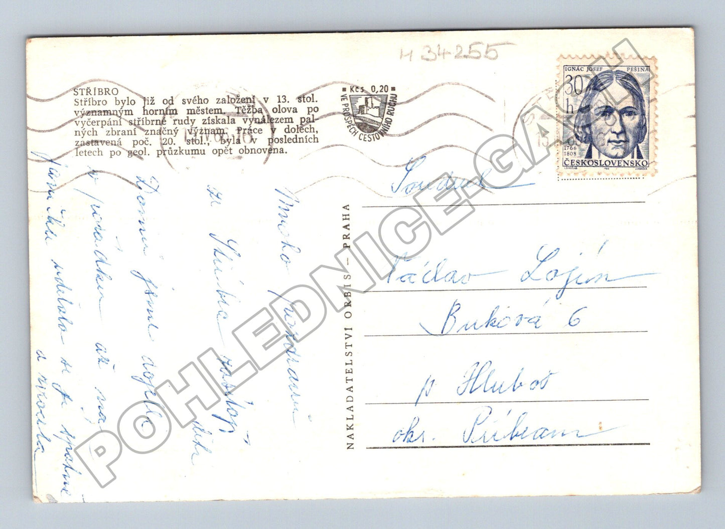 Pohlednice Stříbro koláž záběrů 1961 (M34255)