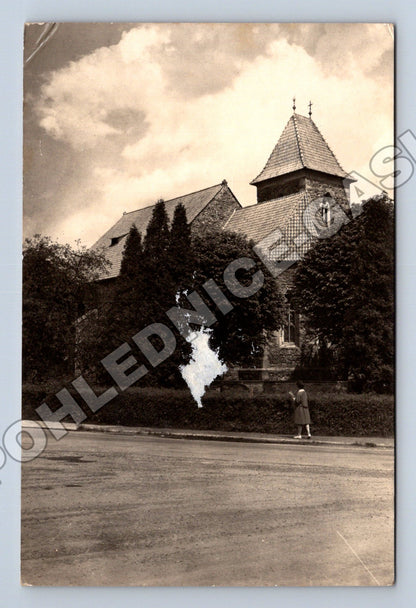 Pohlednice Domažlice kostel U svatých 1947 (M34264)
