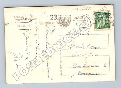 Pohlednice Liberec Severočeské muzeum 1952 (M34265)