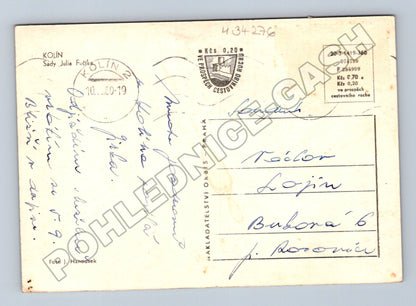 Pohlednice Kolín Sady Julia Fučíka 1960 (M34276)