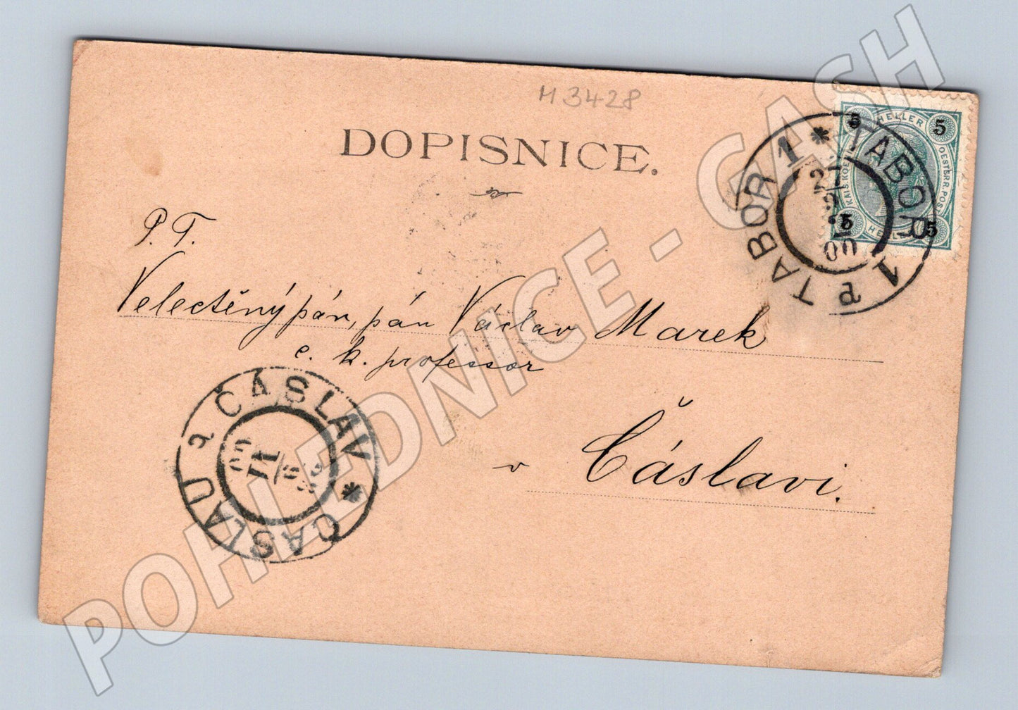 Pohlednice Tábor hradby kresba V Šafránek (M3428)