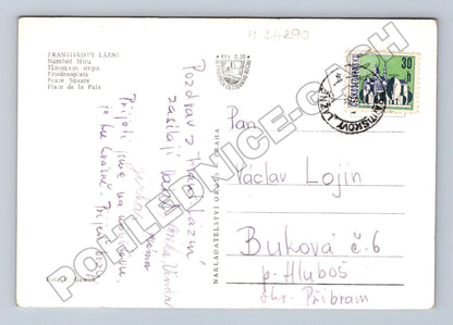 Pohlednice Františkovy Lázně Náměstí Míru 1941 (M34290)