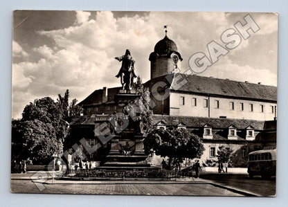 Pohlednice Poděbrady náměstí krále Jiřího 1953 (M34294)