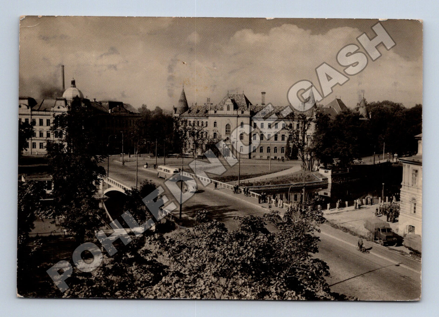 Pohlednice České Budějovice Nový most přes Malši 1940 (M34298)