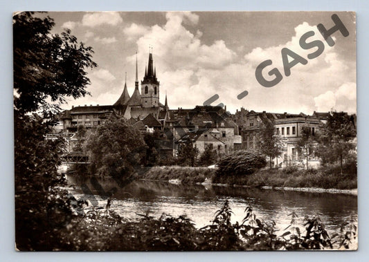 Pohlednice Louny řeka Ohře stará 1964 (M343)