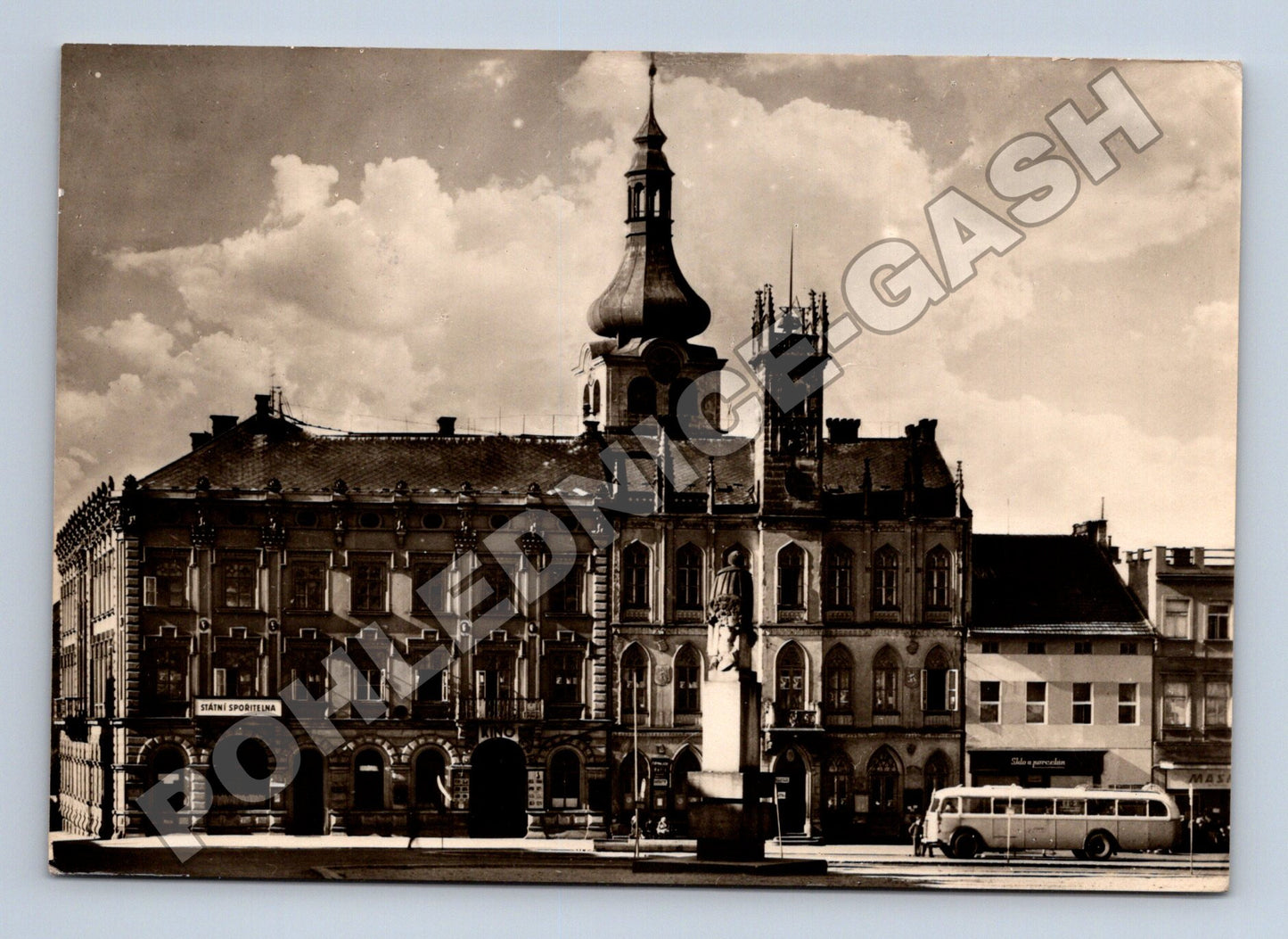 Pohlednice Hořice v Podkrkonoší radnice 1957 (M34301)