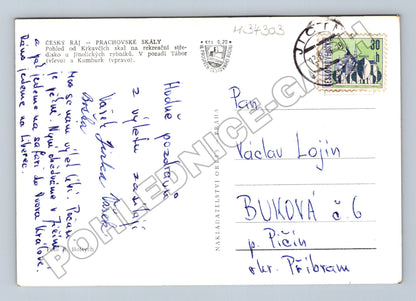 Pohlednice Prachovské skály Krkavčí skály 1939 (M34303)